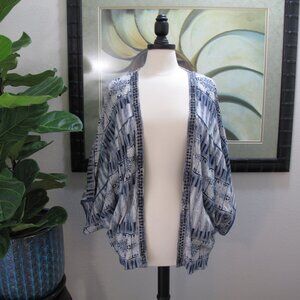 WORLD MARKET Blue Kimono Cover Up